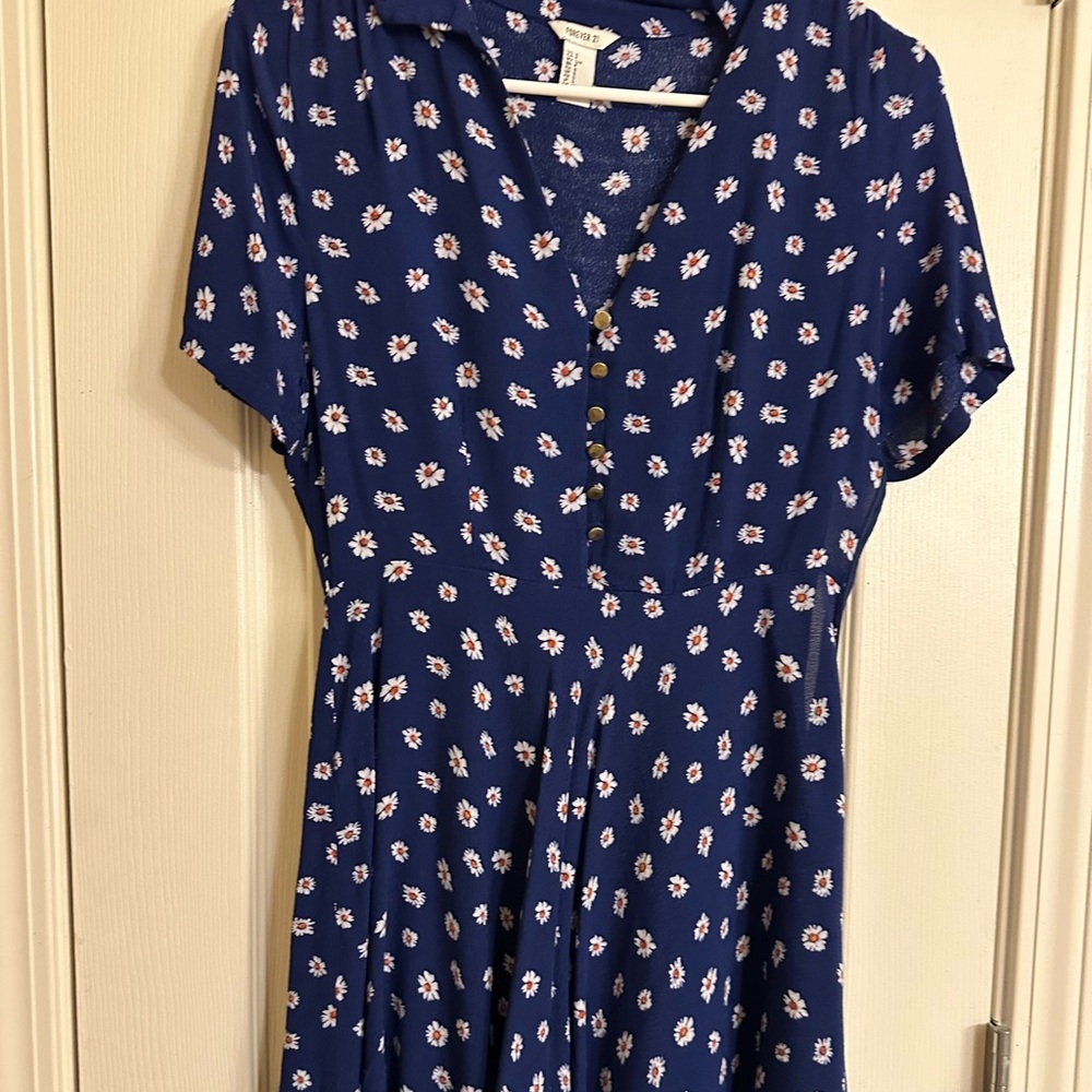 Flower shirt dress